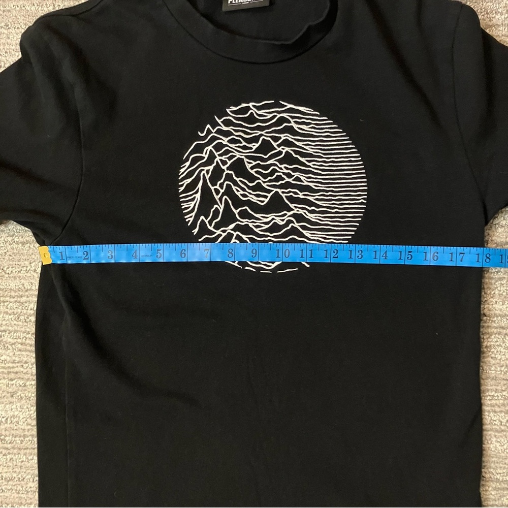 Pleasures x Joy Division Lost Control black crewneck sweatshirt, size small - Picture 12 of 13